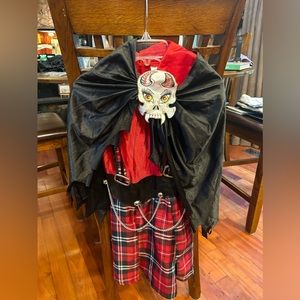 Goth Punk Halloween Costume - Kids - SZ: 8-10